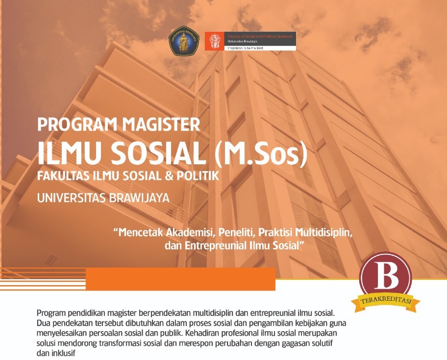 Pendaftaran Mahasiswa Baru Magister (S2) Ilmu Sosial, FISIP, UB – Sosiologi